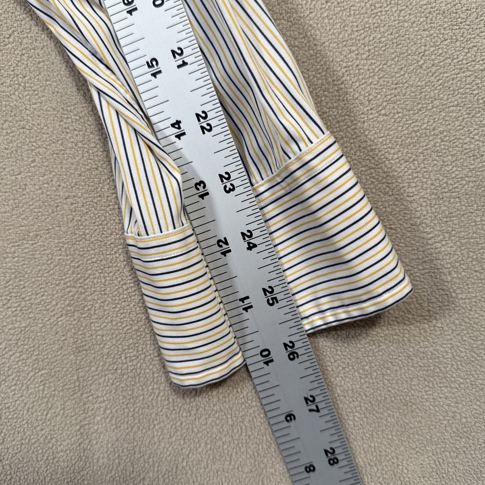Polo Ralph Lauren Regent Custom Fit L/S Yellow Strip Button Dwn Shirt 17.5 34/35 - Picture 8 of 9